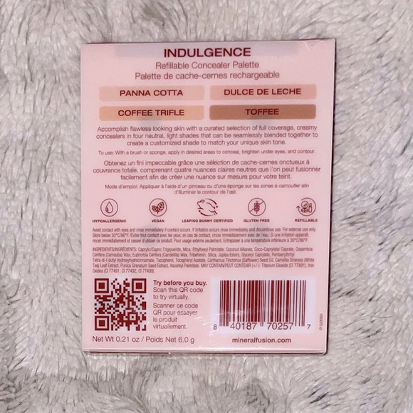 Mineral Fusion Refillable Concealer Palette Full Coverage in Indulgence - Picture 9 of 12